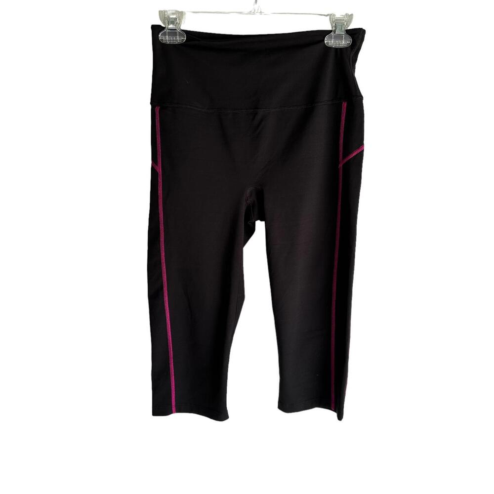 SPANX Knee Length Ladies Black Activewear‎ Leggings, L